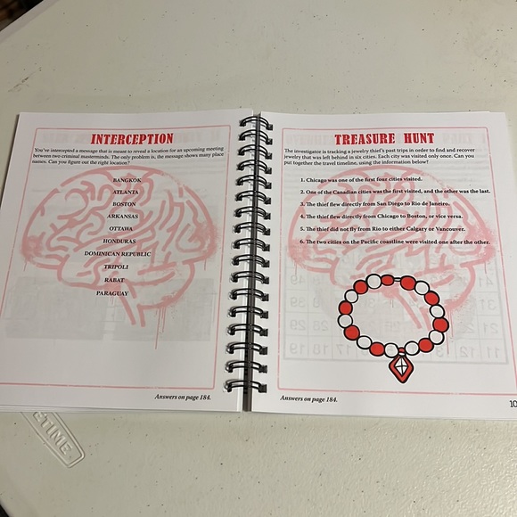 Brain Games Criminal Mind Puzzle Book - 192 pages - many various puzzles - New - Picture 3 of 7